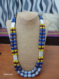 Breast Level Trade bead necklace for women.